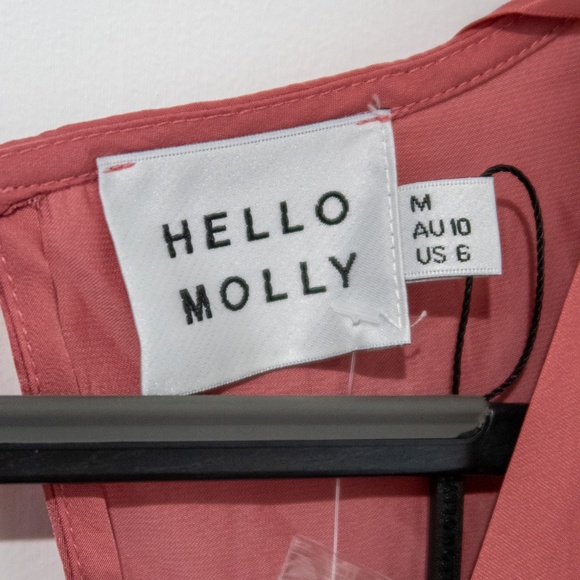 Hello Molly Talk Fast Midi Dress Blush - Picture 4 of 7